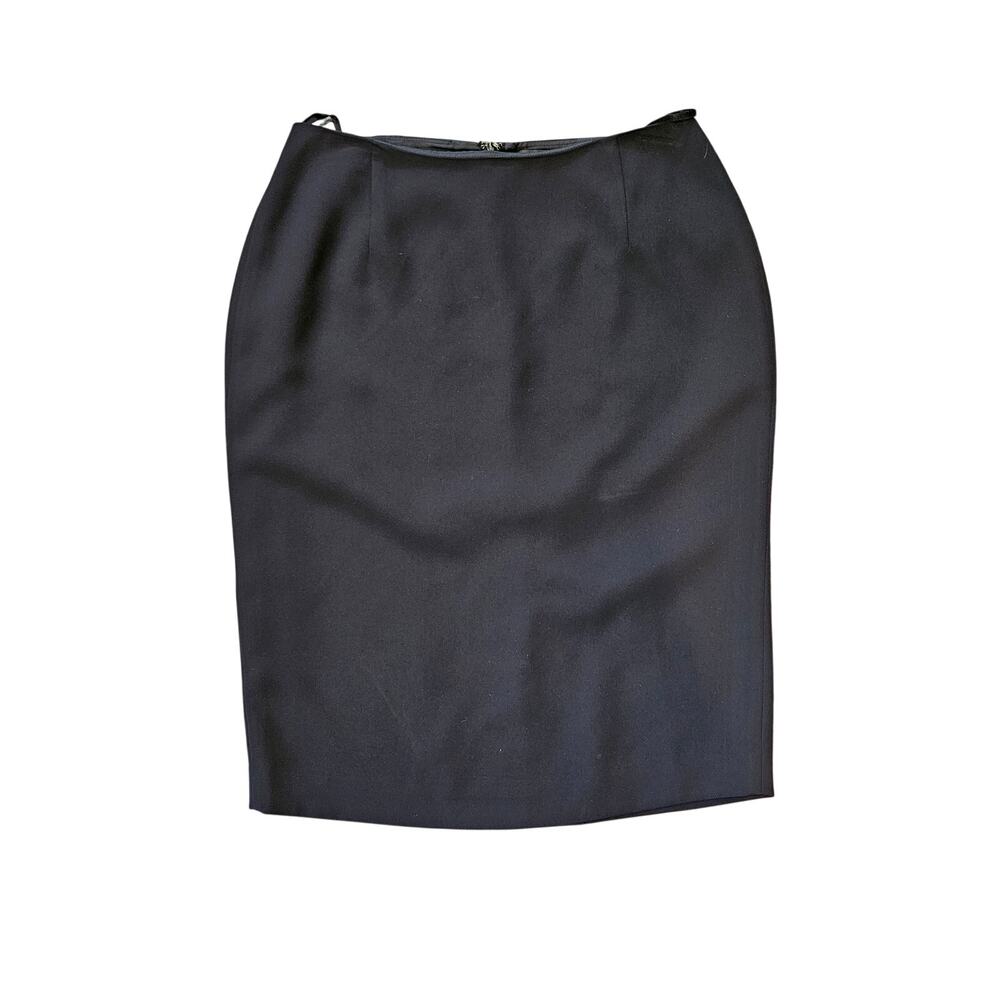 Tahari suit dress skirt black pencil womens 10 office career workwear old money